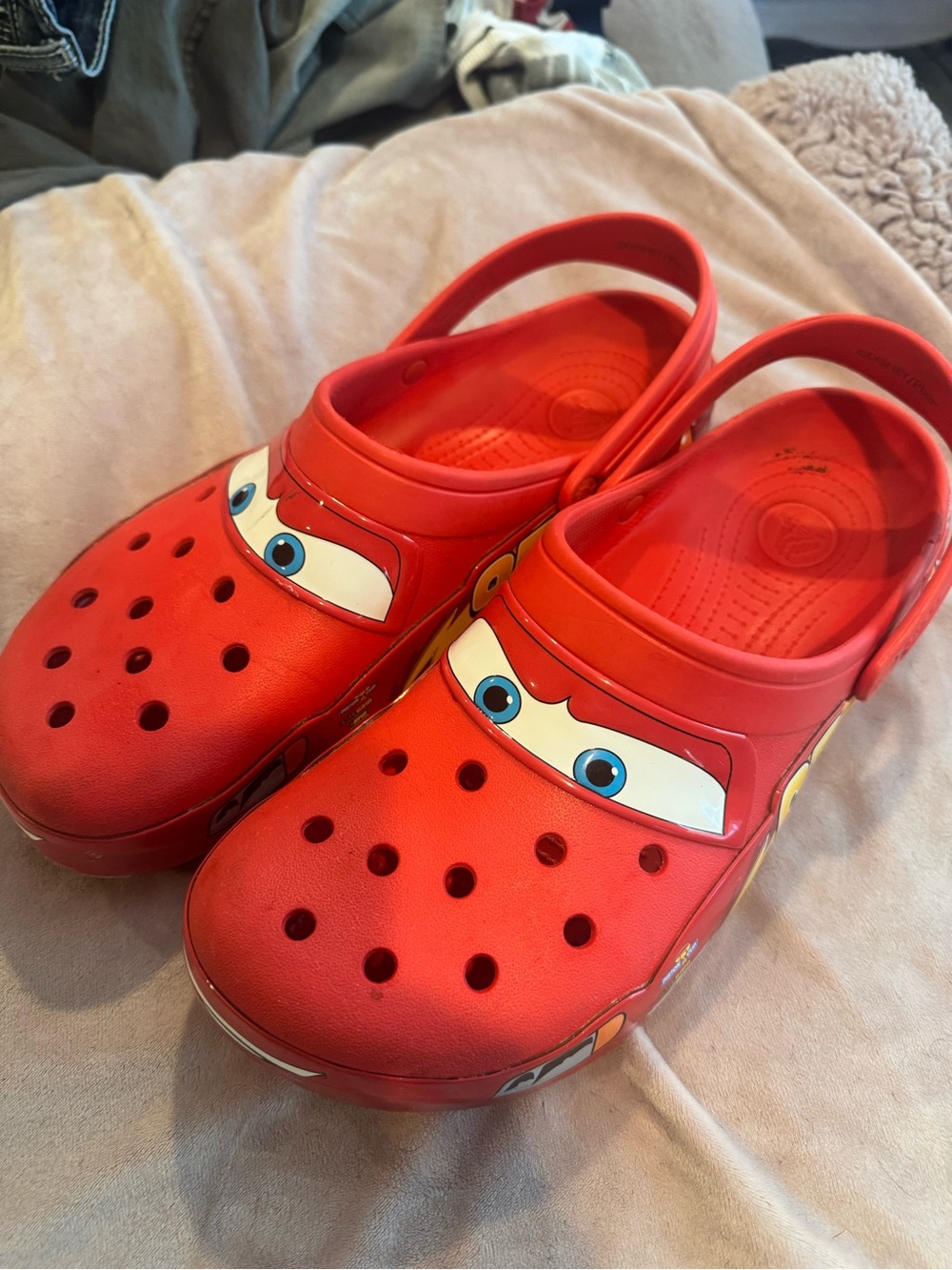 Adult Red Lightning McQueen Crocs